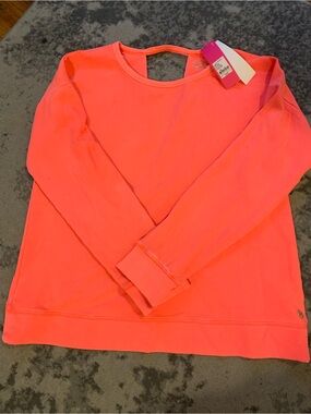 Lilly Pulitzer Neon Coral Long-Sleeve Pullover